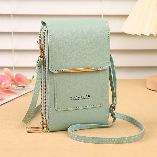 Fashion Screen Touch Lock, Cell Phone Bag. Women's Mobile Phone Card Holder. Crossbody Shoulder Bag - WAREHOUSE SHOP