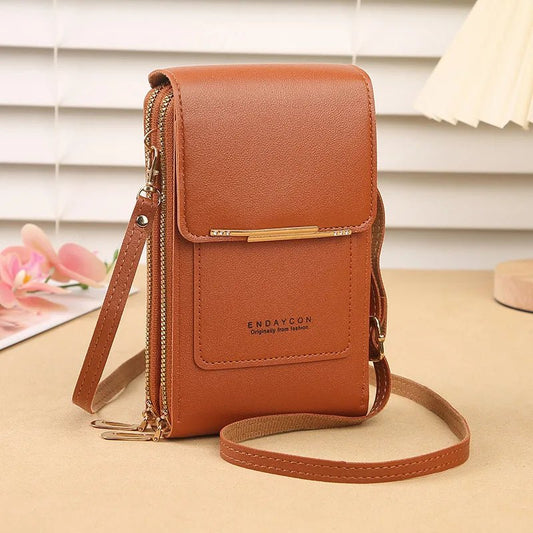 Fashion Screen Touch Lock, Cell Phone Bag. Women's Mobile Phone Card Holder. Crossbody Shoulder Bag - WAREHOUSE SHOP