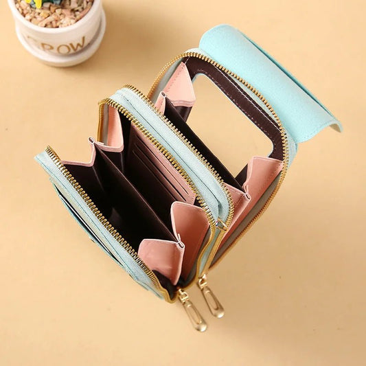 Fashion Screen Touch Lock, Cell Phone Bag. Women's Mobile Phone Card Holder. Crossbody Shoulder Bag - WAREHOUSE SHOP