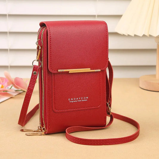 Fashion Screen Touch Lock, Cell Phone Bag. Women's Mobile Phone Card Holder. Crossbody Shoulder Bag - WAREHOUSE SHOP