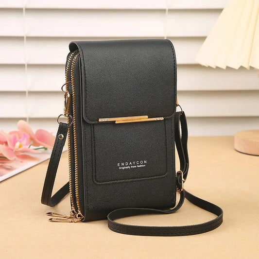 Fashion Screen Touch Lock, Cell Phone Bag. Women's Mobile Phone Card Holder. Crossbody Shoulder Bag - WAREHOUSE SHOP