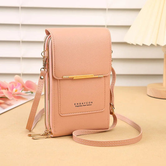 Fashion Screen Touch Lock, Cell Phone Bag. Women's Mobile Phone Card Holder. Crossbody Shoulder Bag - WAREHOUSE SHOP