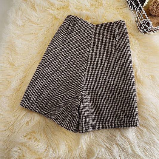 Fashionable All - match Slimming Woolen Wide - leg Pants - WAREHOUSE SHOP