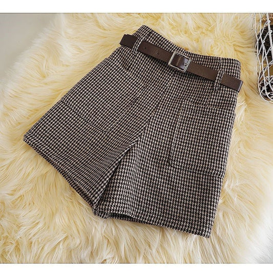 Fashionable All - match Slimming Woolen Wide - leg Pants - WAREHOUSE SHOP