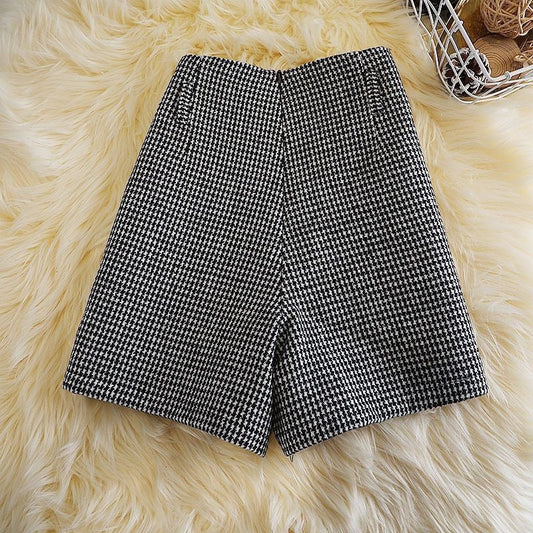 Fashionable All - match Slimming Woolen Wide - leg Pants - WAREHOUSE SHOP