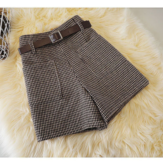 Fashionable All - match Slimming Woolen Wide - leg Pants - WAREHOUSE SHOP