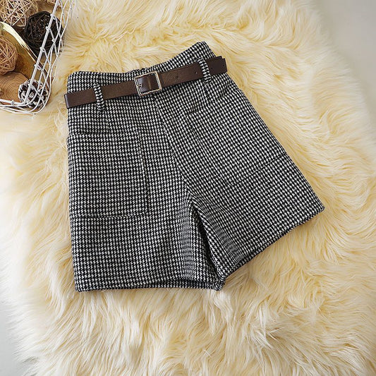 Fashionable All - match Slimming Woolen Wide - leg Pants - WAREHOUSE SHOP