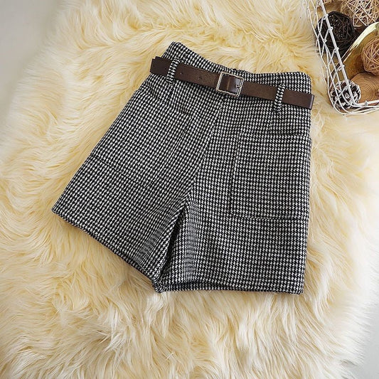 Fashionable All - match Slimming Woolen Wide - leg Pants - WAREHOUSE SHOP