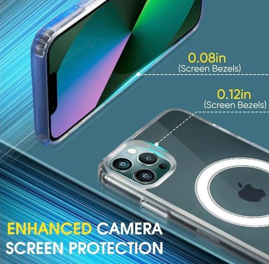 For Phone 15 14 Plus, Pro, Pro Max Case, Compatible With MagSafe, Shockproof Military - Grade Protection, Magnetic Phone Case For Phone 15 14 Plus, Pro, Pro Max, Classic Hybrid Case - WAREHOUSE SHOP