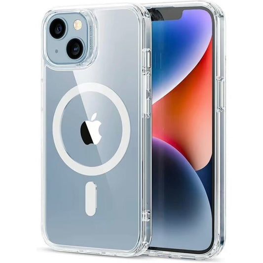 For Phone 15 14 Plus, Pro, Pro Max Case, Compatible With MagSafe, Shockproof Military - Grade Protection, Magnetic Phone Case For Phone 15 14 Plus, Pro, Pro Max, Classic Hybrid Case - WAREHOUSE SHOP