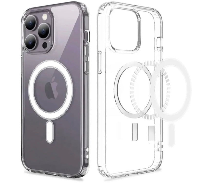 For Phone 15 14 Plus, Pro, Pro Max Case, Compatible With MagSafe, Shockproof Military - Grade Protection, Magnetic Phone Case For Phone 15 14 Plus, Pro, Pro Max, Classic Hybrid Case - WAREHOUSE SHOP