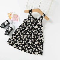 Girls Little Daisy Printed Slip Sleeveless Dress. Kids Dresses for Girls 2 To 6 Years, Flower Girl weddings Dresses - WAREHOUSE SHOP
