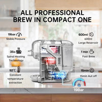 HiBREW Multiple Capsule Coffee Machine, Hot/Cold Dolce Gusto Milk Nespresso Capsule ESE Pod Ground Coffee Cafeteria 20Bar 5 in 1 - WAREHOUSE SHOP