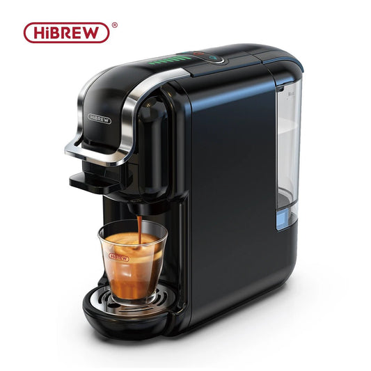 HiBREW Multiple Capsule Coffee Machine, Hot/Cold Dolce Gusto Milk Nespresso Capsule ESE Pod Ground Coffee Cafeteria 20Bar 5 in 1 - WAREHOUSE SHOP