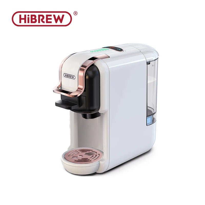 HiBREW Multiple Capsule Coffee Machine, Hot/Cold Dolce Gusto Milk Nespresso Capsule ESE Pod Ground Coffee Cafeteria 20Bar 5 in 1 - WAREHOUSE SHOP