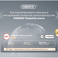 HiBREW Multiple Capsule Coffee Machine, Hot/Cold Dolce Gusto Milk Nespresso Capsule ESE Pod Ground Coffee Cafeteria 20Bar 5 in 1 - WAREHOUSE SHOP