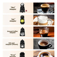 HiBREW Multiple Capsule Coffee Machine, Hot/Cold Dolce Gusto Milk Nespresso Capsule ESE Pod Ground Coffee Cafeteria 20Bar 5 in 1 - WAREHOUSE SHOP