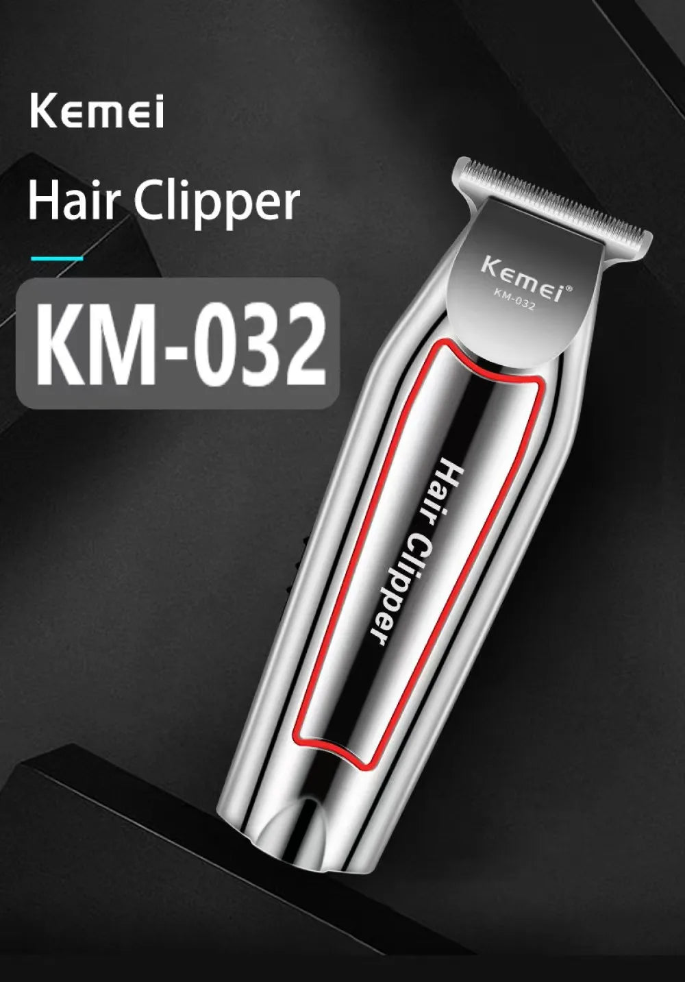KEMEI Profession Hair Trimmer Electric Beard Trimmer For Men Hair Clipper Hair Cutter Machine Hair Cut Grooming Kit KM - 032 - WAREHOUSE SHOP