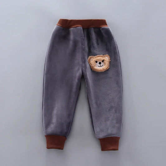 Kids’ 3 - piece cartoon clothing set with hooded sweater, perfect for boys and girls ages 0–4 for autumn and winter wear. - WAREHOUSE SHOP