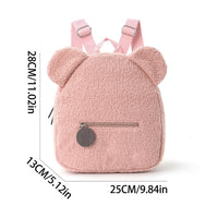 Kids Teddy Bear Backpack – Cute Small Bear Ear Bag, Stylish Children’s Gift & Everyday Backpack - WAREHOUSE SHOP