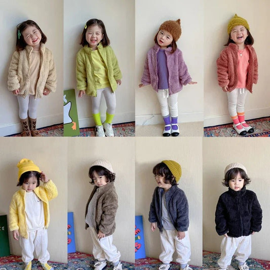 Kids’ winter coats and fleece jackets – warm outerwear for boys and girls, perfect for autumn, spring, and cold - weather wear. - WAREHOUSE SHOP