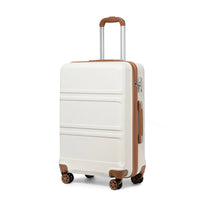 Kono Lightweight Cabin Suitcase - 20/24/28 Inch ABS Hard Shell, Fits EasyJet Under Seat, large - Compact Carry - On Trolley Case - WAREHOUSE SHOP