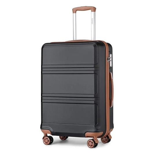 Kono Lightweight Cabin Suitcase - 20/24/28 Inch ABS Hard Shell, Fits EasyJet Under Seat, large - Compact Carry - On Trolley Case - WAREHOUSE SHOP
