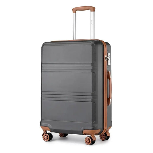 Kono Lightweight Cabin Suitcase - 20/24/28 Inch ABS Hard Shell, Fits EasyJet Under Seat, large - Compact Carry - On Trolley Case - WAREHOUSE SHOP