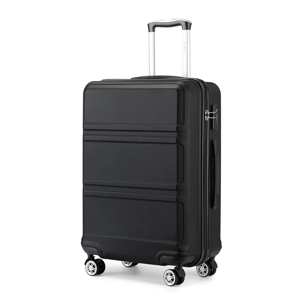 Kono Lightweight Cabin Suitcase - 20/24/28 Inch ABS Hard Shell, Fits EasyJet Under Seat, large - Compact Carry - On Trolley Case - WAREHOUSE SHOP