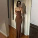 Ladies Casual, Long Dress. Sexy Sleeveless Backless Bodycon Maxi Dresses. - WAREHOUSE SHOP