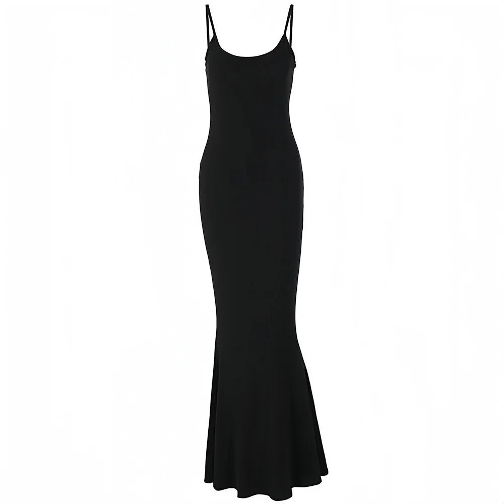 Ladies Casual, Long Dress. Sexy Sleeveless Backless Bodycon Maxi Dresses. - WAREHOUSE SHOP