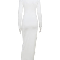 Ladies classic Dresses. Hollow Out Turtleneck Regular Long Sleeve Sheath Bodycon. - WAREHOUSE SHOP
