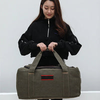Large Capaci Canvas Travel Bag Handheld Long Distance Lage Bag for Men And Women on Busin Trips Wear Resistant Chee... - WAREHOUSE SHOP