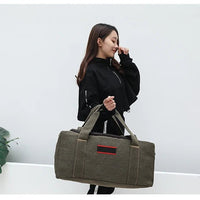 Large Capaci Canvas Travel Bag Handheld Long Distance Lage Bag for Men And Women on Busin Trips Wear Resistant Chee... - WAREHOUSE SHOP