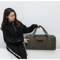 Large Capaci Canvas Travel Bag Handheld Long Distance Lage Bag for Men And Women on Busin Trips Wear Resistant Chee... - WAREHOUSE SHOP