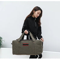 Large Capaci Canvas Travel Bag Handheld Long Distance Lage Bag for Men And Women on Busin Trips Wear Resistant Chee... - WAREHOUSE SHOP