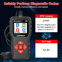 LAUNCH X431 CR300 OBD2 SCANNER CAN Auto Code Reader Diagnostic Tools I/M Engine Battery Tester Lifetime Free Update - WAREHOUSE SHOP