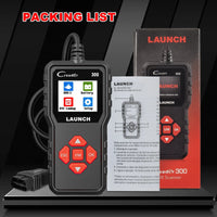 LAUNCH X431 CR300 OBD2 SCANNER CAN Auto Code Reader Diagnostic Tools I/M Engine Battery Tester Lifetime Free Update - WAREHOUSE SHOP