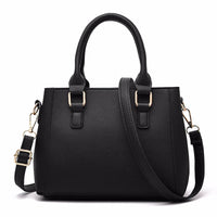 Leather embroidery messenger bag with stylish design, spacious handbag, and chic hair ball detail – perfect everyday sac à main. - WAREHOUSE SHOP