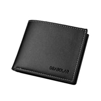 Leather Men Short Wallet Thin Style Folding Young Men Credit Card Holder Wallet - WAREHOUSE SHOP