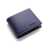 Leather Men Short Wallet Thin Style Folding Young Men Credit Card Holder Wallet - WAREHOUSE SHOP