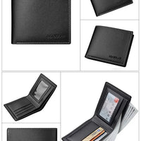 Leather Men Short Wallet Thin Style Folding Young Men Credit Card Holder Wallet - WAREHOUSE SHOP