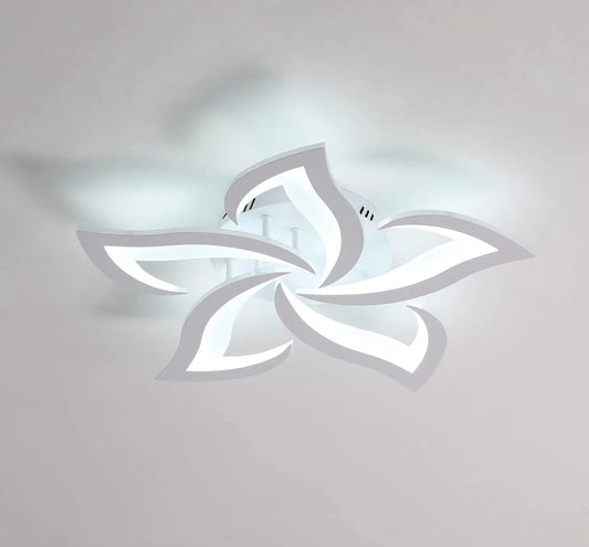 LED Ceiling Light,Modern Ceiling Lamp 60W 4500LM，Modern Petal Ceiling Light Fixture for Living Room Kitchen Bathroom Bedroom - WAREHOUSE SHOP
