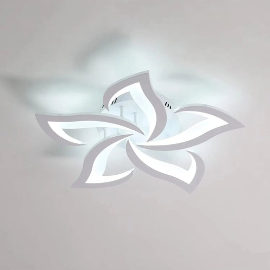 LED Ceiling Light,Modern Ceiling Lamp 60W 4500LM，Modern Petal Ceiling Light Fixture for Living Room Kitchen Bathroom Bedroom - WAREHOUSE SHOP