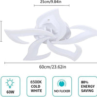 LED Ceiling Light,Modern Ceiling Lamp 60W 4500LM，Modern Petal Ceiling Light Fixture for Living Room Kitchen Bathroom Bedroom - WAREHOUSE SHOP