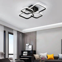 LED Ceiling Light,Modern Square LED Ceiling Lamp,60W Metal Acrylic Indoor Light for Bedroom,Study Room,Cool White Light 6000K - WAREHOUSE SHOP