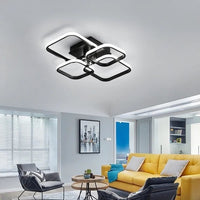 LED Ceiling Light,Modern Square LED Ceiling Lamp,60W Metal Acrylic Indoor Light for Bedroom,Study Room,Cool White Light 6000K - WAREHOUSE SHOP