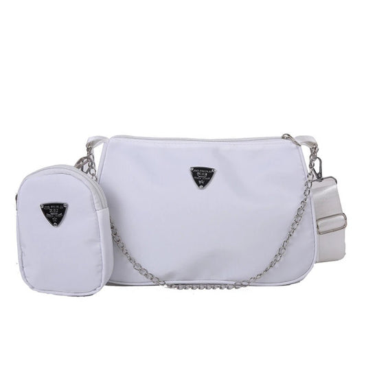 Lightweight and durable nylon crossbody bag for women. Perfect everyday casual bag with a stylish underarm design - WAREHOUSE SHOP