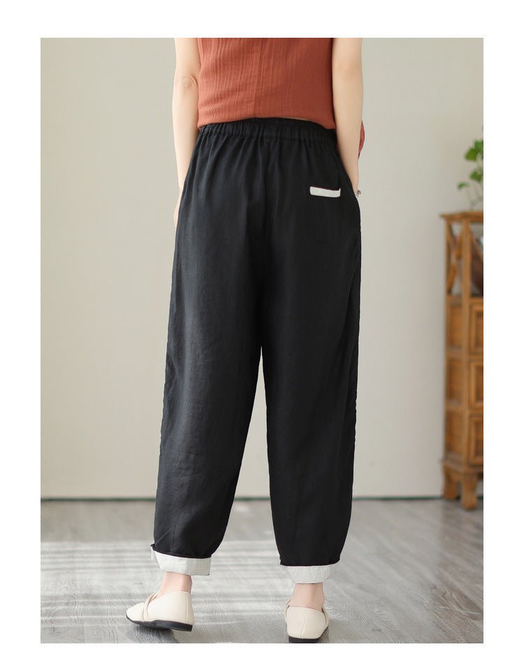 Loose Large Size Slimming High Waist - WAREHOUSE SHOP