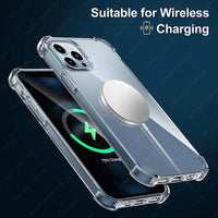 Luxury Shockproof Clear Phone Cases For iPhone 16 15 14 13 12 11 Pro Max 8 Plus XR XS Max Silicone Bumper Transparent Back Cover - WAREHOUSE SHOP